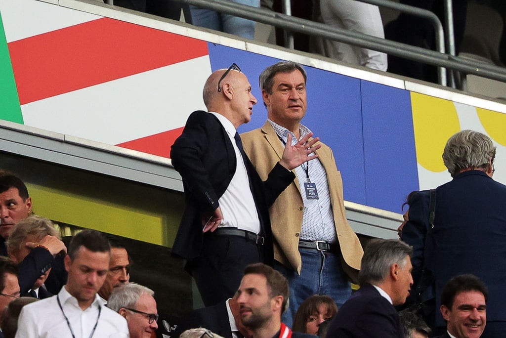 Markus Süder (r.) war während der EM auch im Münchener Stadion zu Gast.
