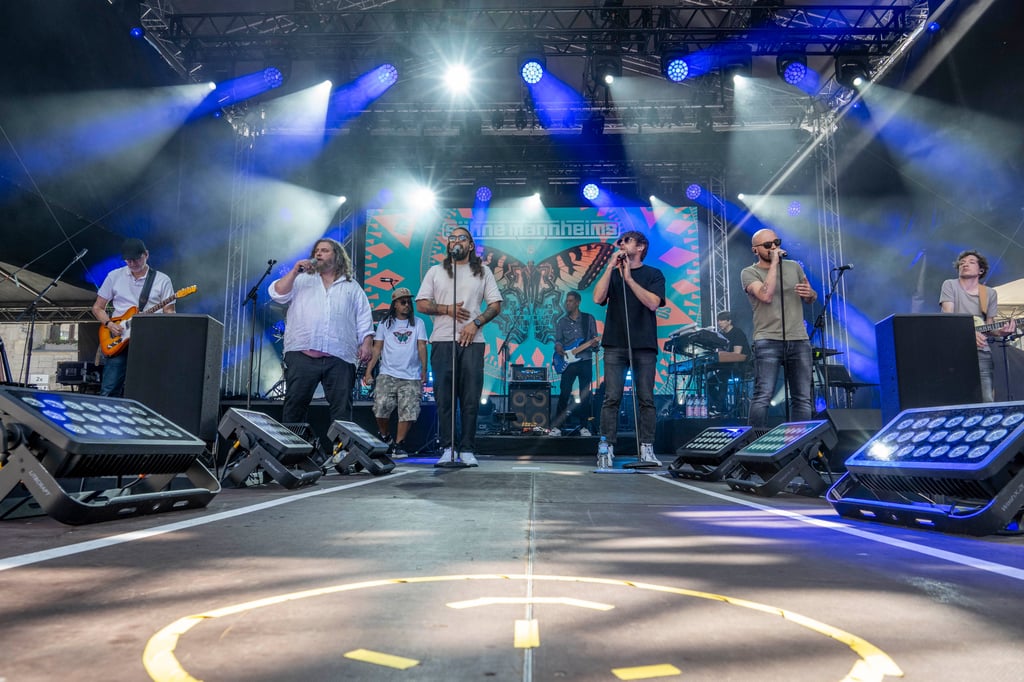 "Die Söhne Mannheims" spielten am Sonntag das Abschlusskonzert beim Dessauer Stadtfest, das drei Tage lang viele tausend Besucher in die Dessauer Innentadt gezogen hat.