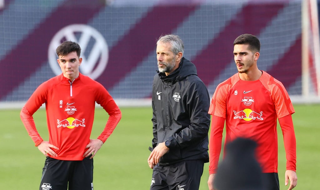 Paul Kühnhardt war im März 2023 Trainingsgast bei Marco Rose.