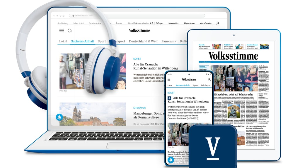 Neben dem klassischen E-Paper finden Sie in der Volksstimme-App auch Live-News, Videos und Podcasts.