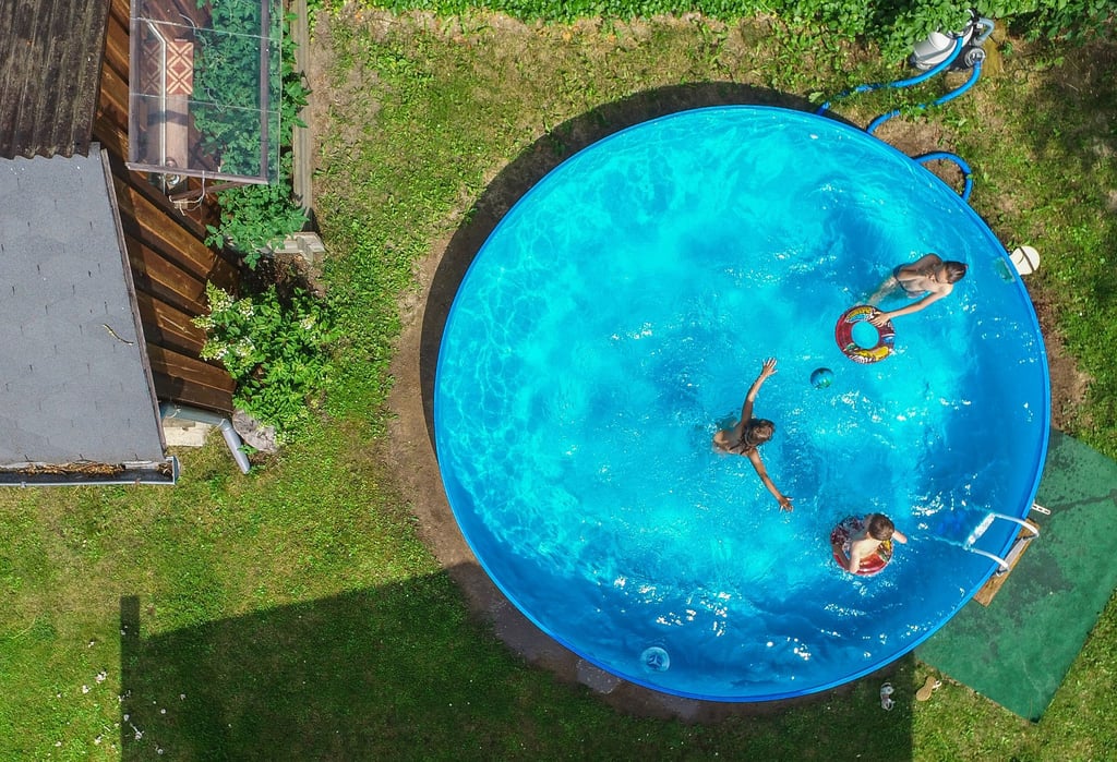 Runde Sache, auch in anderer Form: ein Pool für den eigenen Garten.