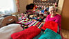 Die 84-jährige Annette Lauterbach aus Elster strickt und hängt, wie sie selber sagt, seit  ihrer Kindheit an der Stricknadel. 