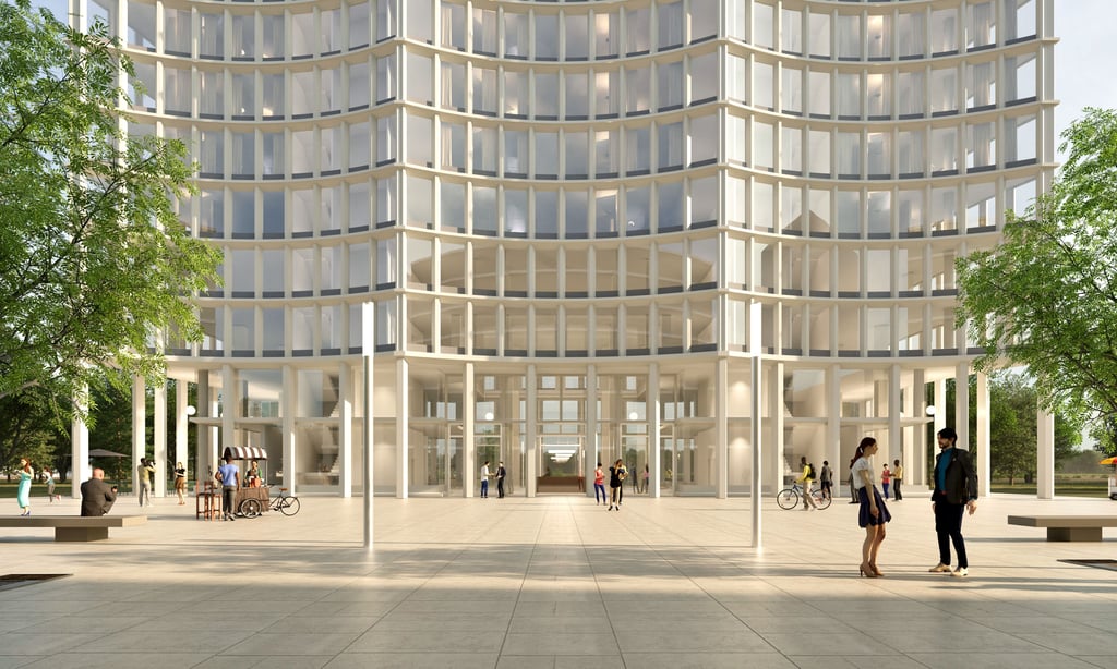 Der Entwurf für das Hochhaus stammt von Architekt Max Dudler.