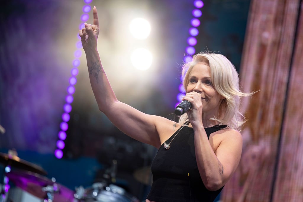 Schlagersängerin Michelle singt in Magdeburg.