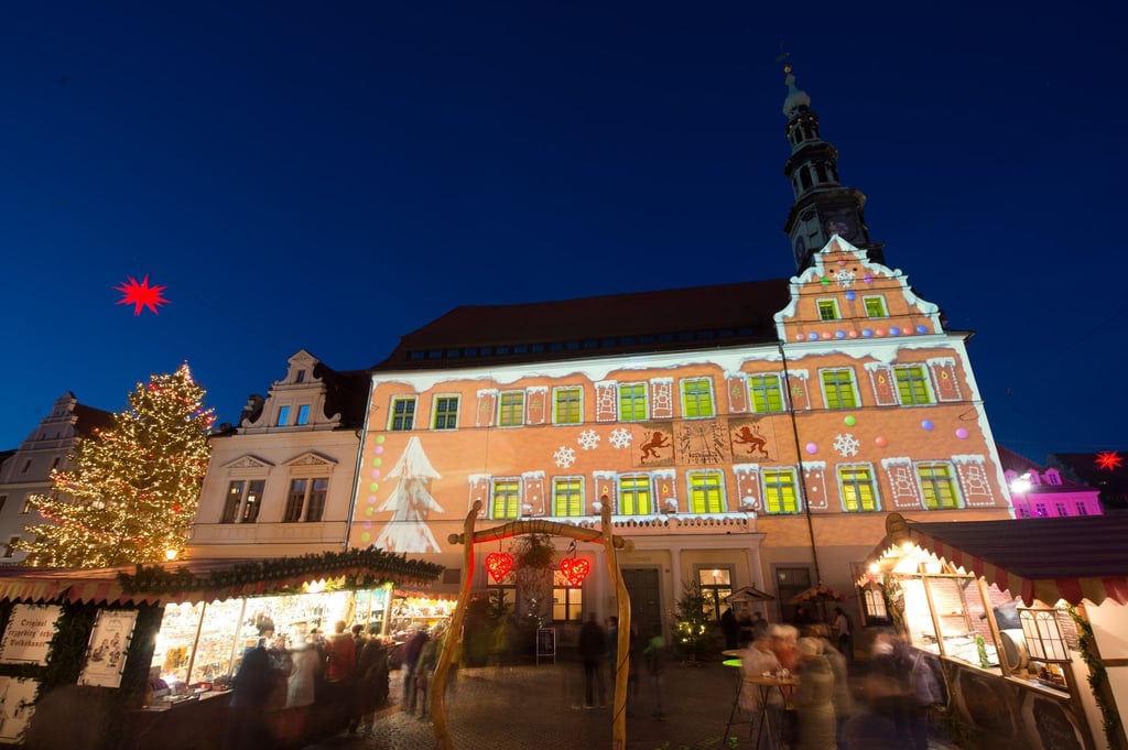 In Pirna wird schon jetzt ein Weihnachtsbaum für den Weihnachtsmarkt gesucht. (Archivbild)
