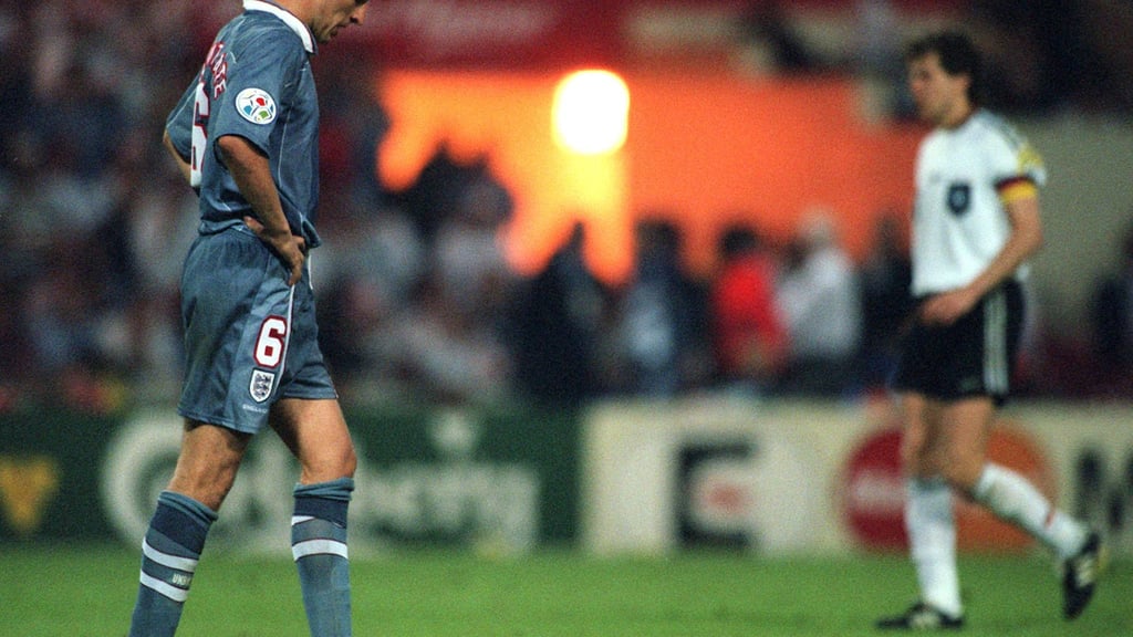 Heute Trainer, damals tragischer Held: Gareth Southgate im Jahr 1996.