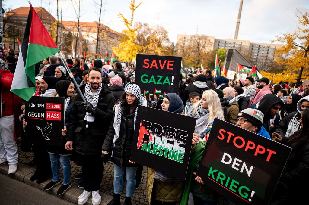 Pro-Palästina-Demonstration in Berlin im November 2023