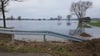 Überflutete Wiesen in Seehausen, Ende Februar 2024: Durch das Hochwasser in Aland und Umfluter gab es Rückstau, die Entwässerung hat nicht mehr funktioniert. 