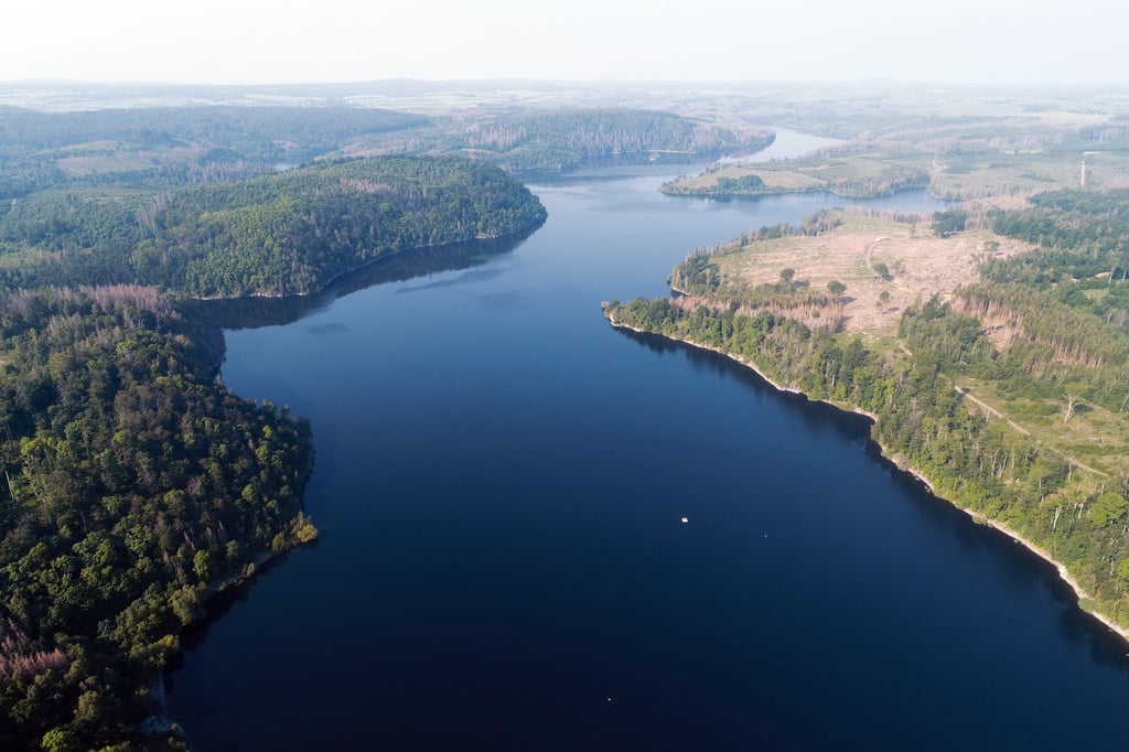 Der Füllstand der Rappbodetalsperre im Harz, der größten Trinkwassertalsperre in Deutschland, liegt derzeit bei fast 95 Millionen Kubikmetern. (Archivbild)