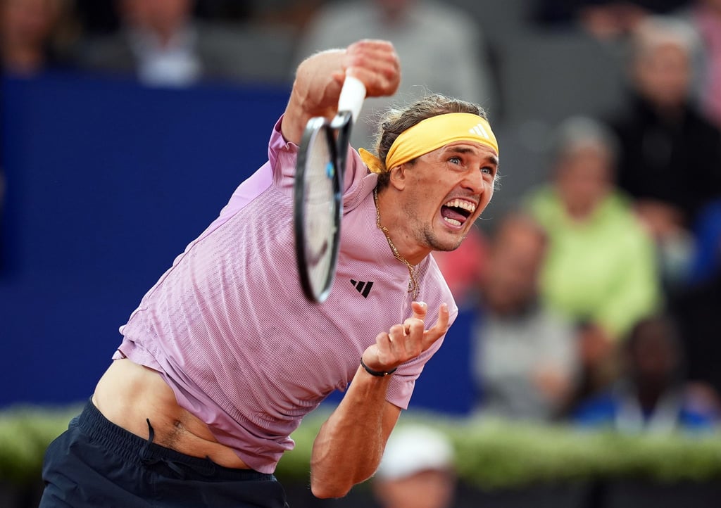 Alexander Zverev spielte sein erstes Match am Rothenbaum.