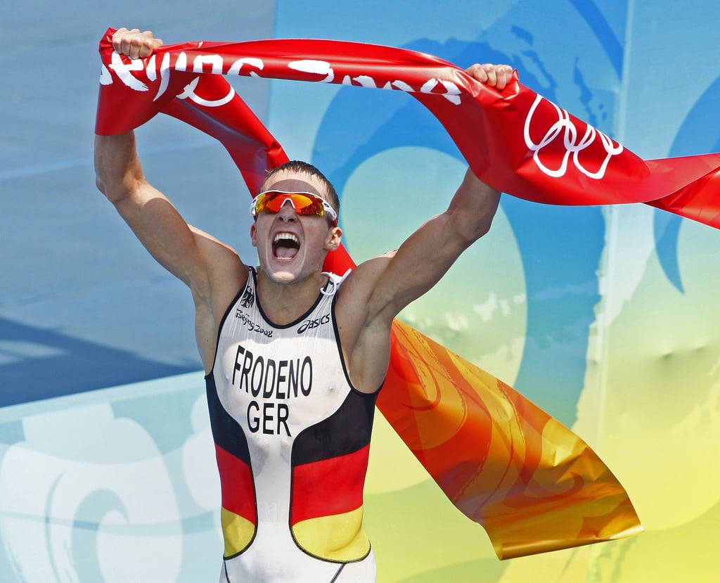 Der erste große Triumph von Jan Frodeno - 2008 gewinnt Jan Frodeno Olympia-Gold.