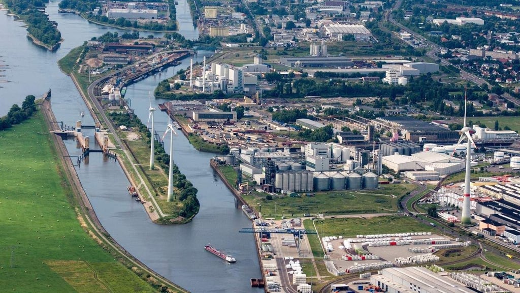 Die IG Rothensee begleitet unter anderem die Entwicklung des Gewerbegebietes Rothensee, hier auf einer Aufnahme aus dem Jahr 2015, mit.