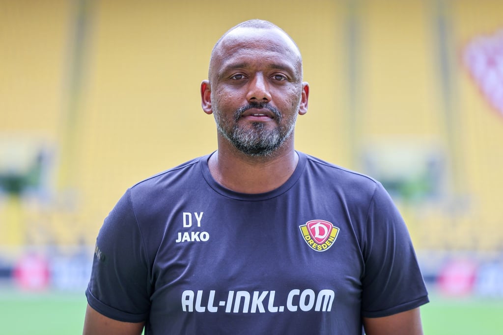 Dynamos-Torwarttrainer David Yelldell hat mit PhillipBöhm das Torhüter-Team komplett.