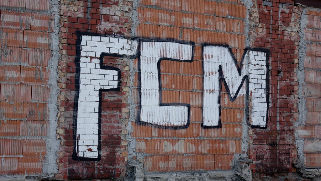 Solche Graffiti findet man überall im Norden Sachsen-Anhalts, vor allem in Magdeburg.
