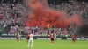Fans von RB Leipzig beim Spiel gegen Eintracht Frankfurt