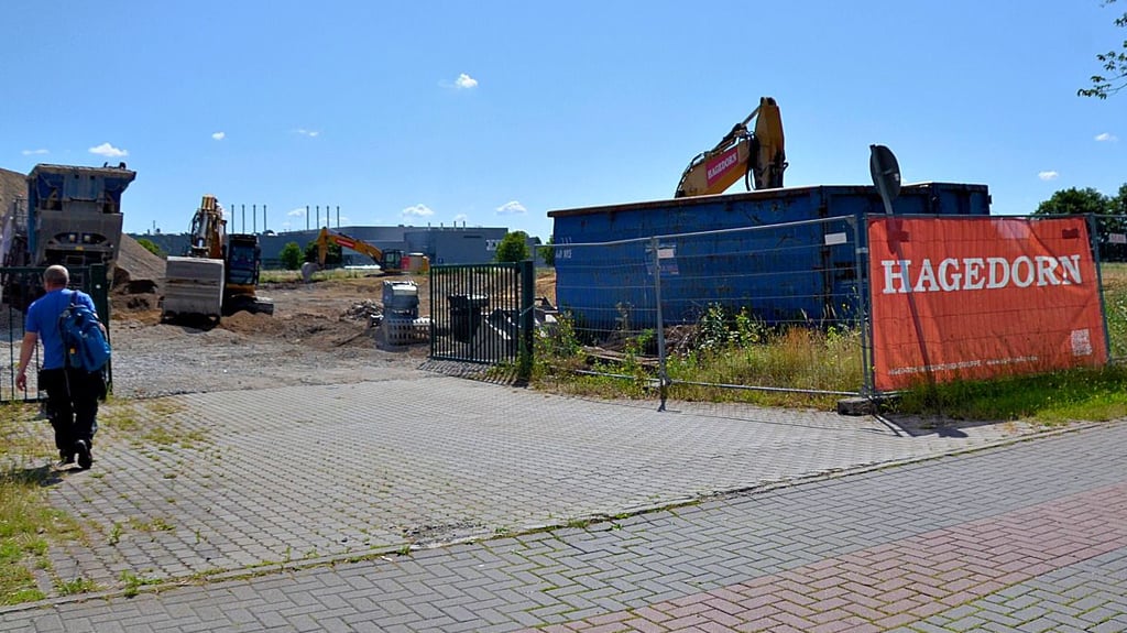 An der Bahnhofstraße in Osterweddingen baut Hagedorn eine 14.200 Quadratmeter große Halle.