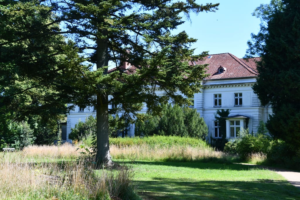 Ein Blick auf das alte Gutshaus im Weteritzer Park.