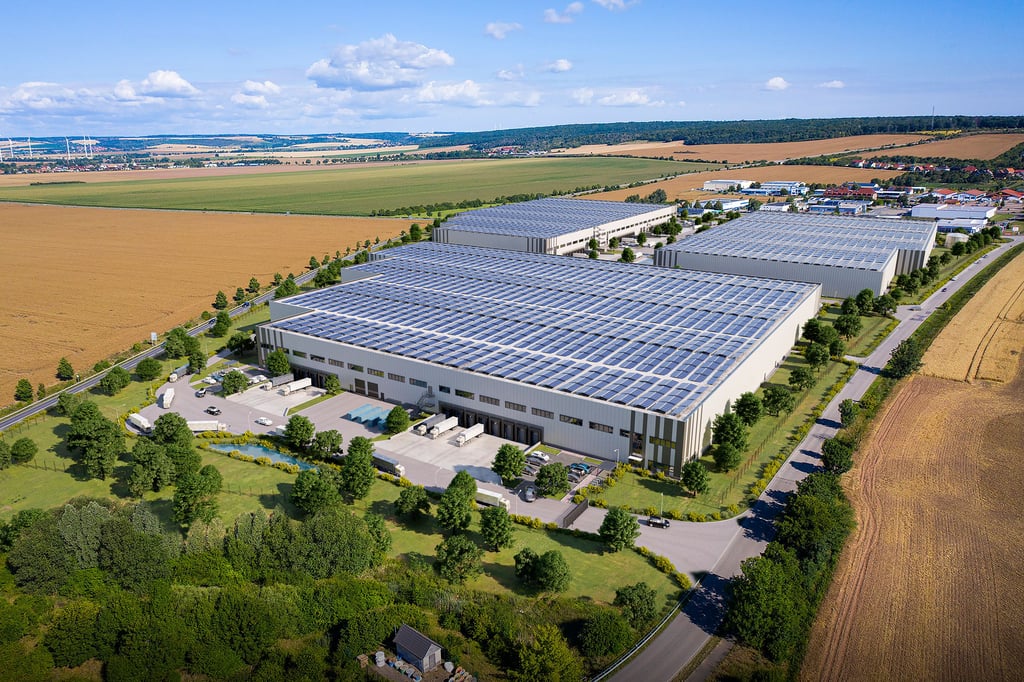 So wie auf dieser computergenerierten Ansicht soll es auf dem neuen Gewerbegebiet in Rothenschirmbach aussehen.