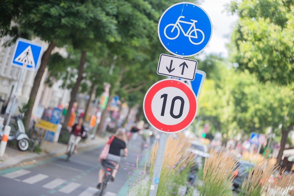Rasen verboten für Radfahrer auf der Bergmannstraße (Archivbild)