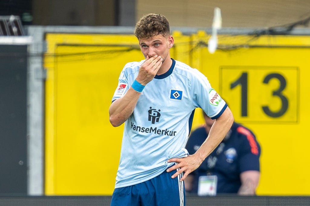 Moritz Heyer erzielte den Anschlusstreffer für den HSV beim Sieg gegen Nantes.