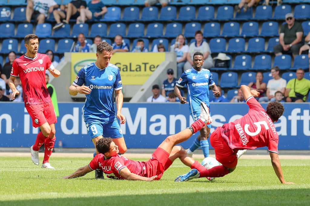 Der 1. FC Magdeburg beim Testspiel gegen den VfL Bochum in der heimischen Avnet-Arena.