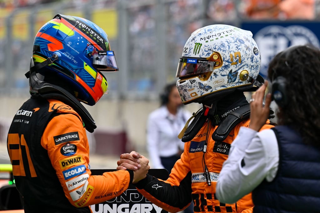 Die erste Startreihe von Ungarn ist in McLaren-Hand.