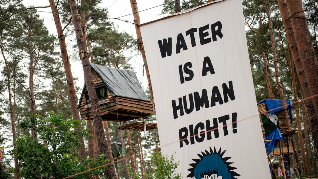 Umweltaktivisten haben Bedenken wegen des Wasserverbrauchs von Tesla - der Autobauer weist dies zurück (Archivbild).