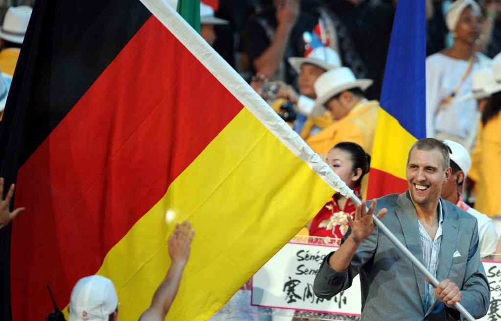 Dirk Nowitzki trug 2008 die deutsche Fahne bei Olympia.