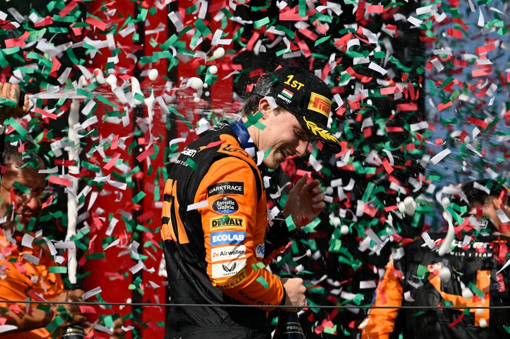Ein ganz besonderes Gefühl: Oscar Piastris erster Grand-Prix-Sieg.