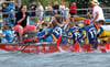 Drachenbootrennen auf dem Arendsee sind beliebt.