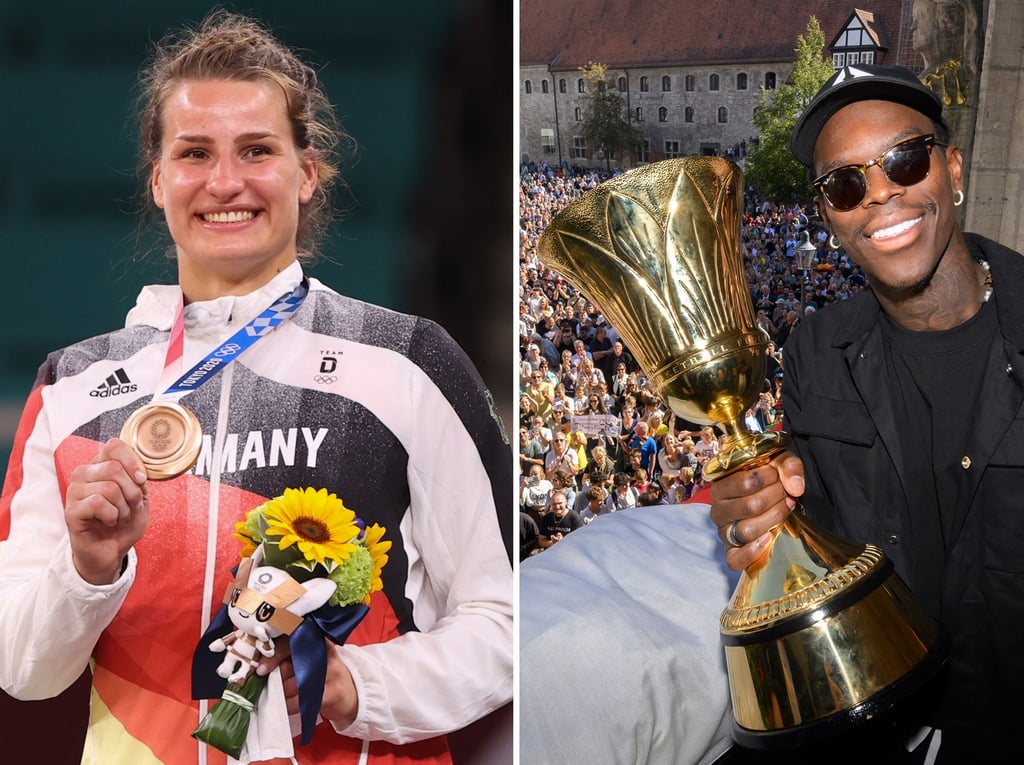 Werden die deutsche Fahne in Paris tragen: Judoka Anna-Maria Wagner und Basketballer Dennis Schröder.