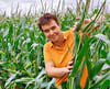 Andrea Schwarz im vergangenen Jahr in ihrem Maisfeldlabyrinth in Nedissen bei Zeitz.