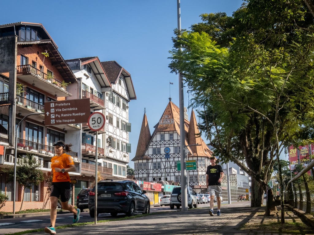 Blick auf die Altstadt von Blumenau.