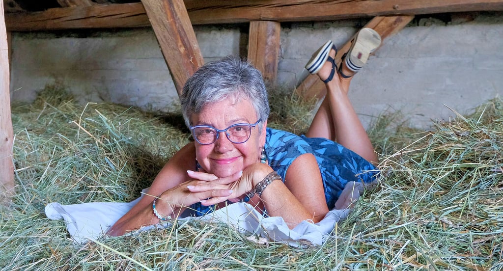 Die Betten sind frisch gemäht: Gabriele Bortz lädt am Wochenende zum Heu-Retreat.