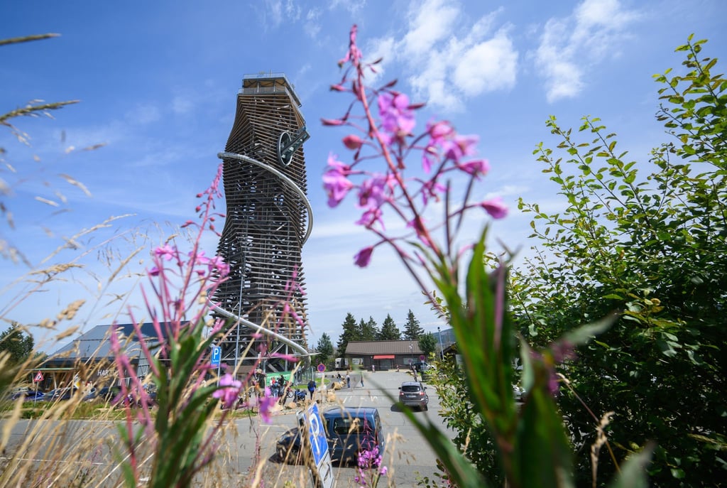 Der Harzturm ist 65 Meter hoch.