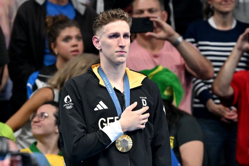 Olympiasieger Lukas Märtens vom SCM kämpfte mit den Tränen.