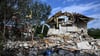 Ein Trümmerfeld bleibt nach der Hausexplosion in Memmingen
