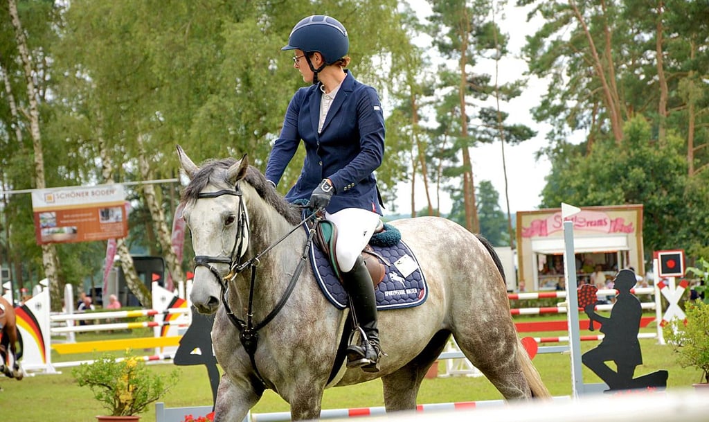 Nadja Walter bereitet sich mit Quentina 21 auf ihre Prüfung vor.