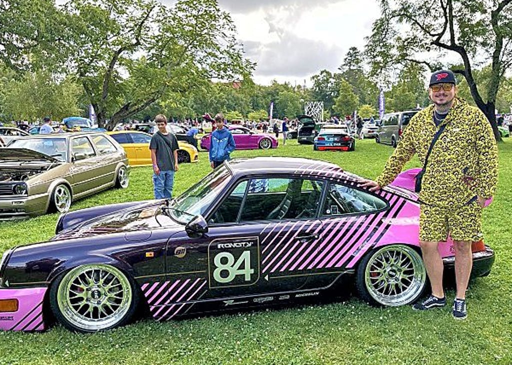 Max Rammler aus Sachsen mit einem außergewöhnlichen Porsche.