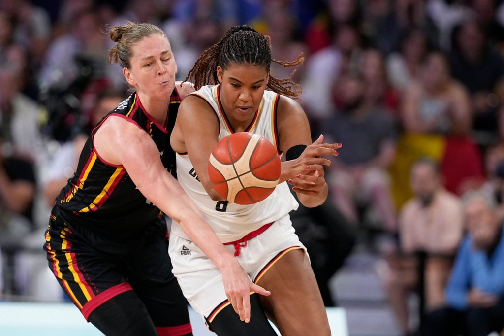 Nyara Sabally hat sich beim Sieg der deutschen Basketballerinnen eine leichte Gehirnerschütterung zugezogen.