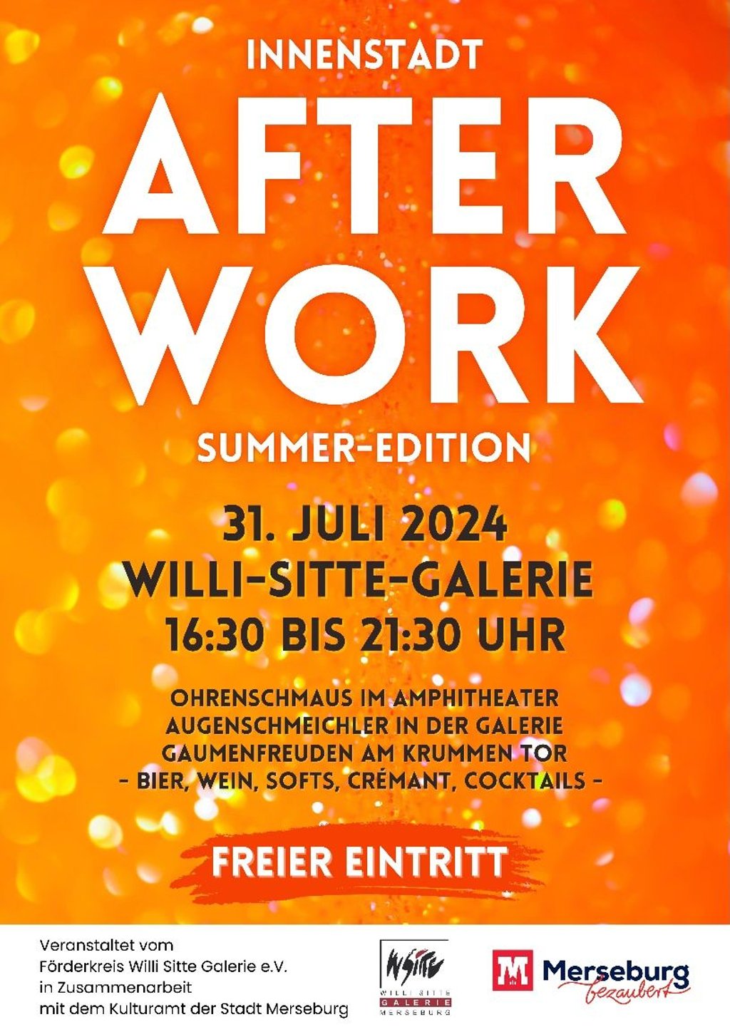 Am 31. Juli ist Afterwork-Party in der Sitte-Galerie