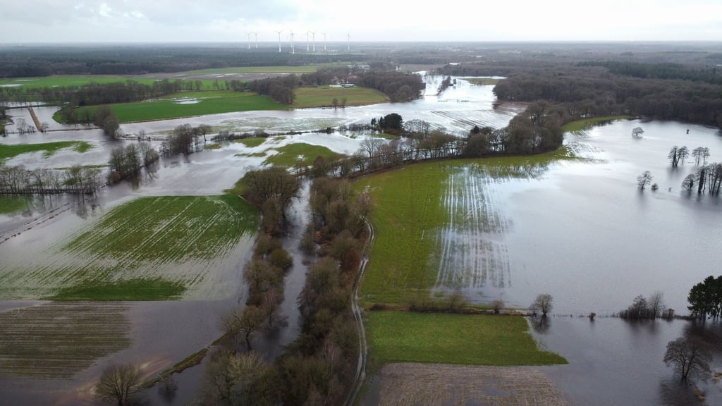 Die Region um Oldenburg war zum Jahreswechsel wochenlang vom Hochwasser betroffen. (Archivbild)