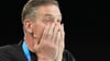 Bundestrainer Gislason verzweifelt beim Auftritt der deutschen Handballer.
