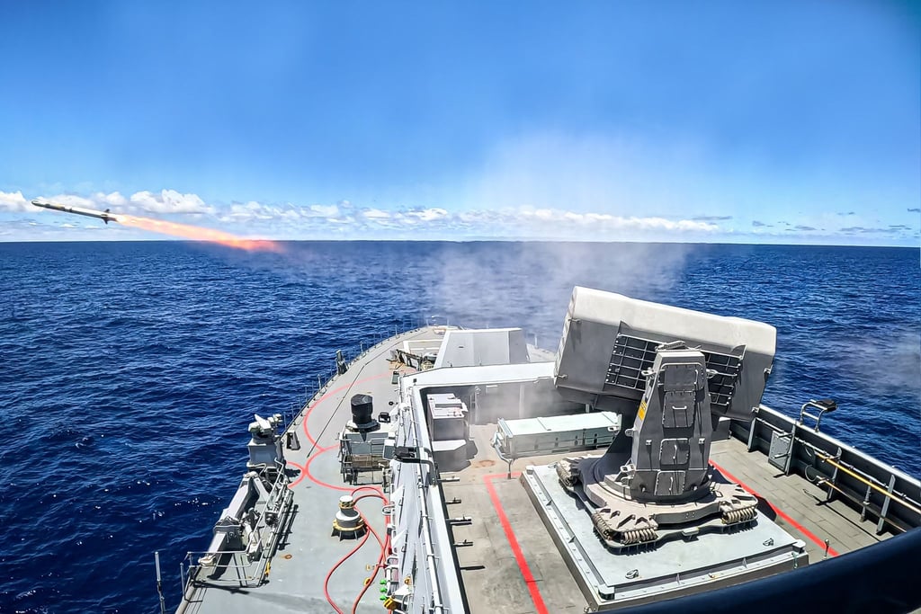 Fregatte „Baden-Württemberg“ bei Übung Rimpac