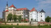 Die Fassade von Schloss Hartenstein an der Elbe wird saniert. (Archivbild)
