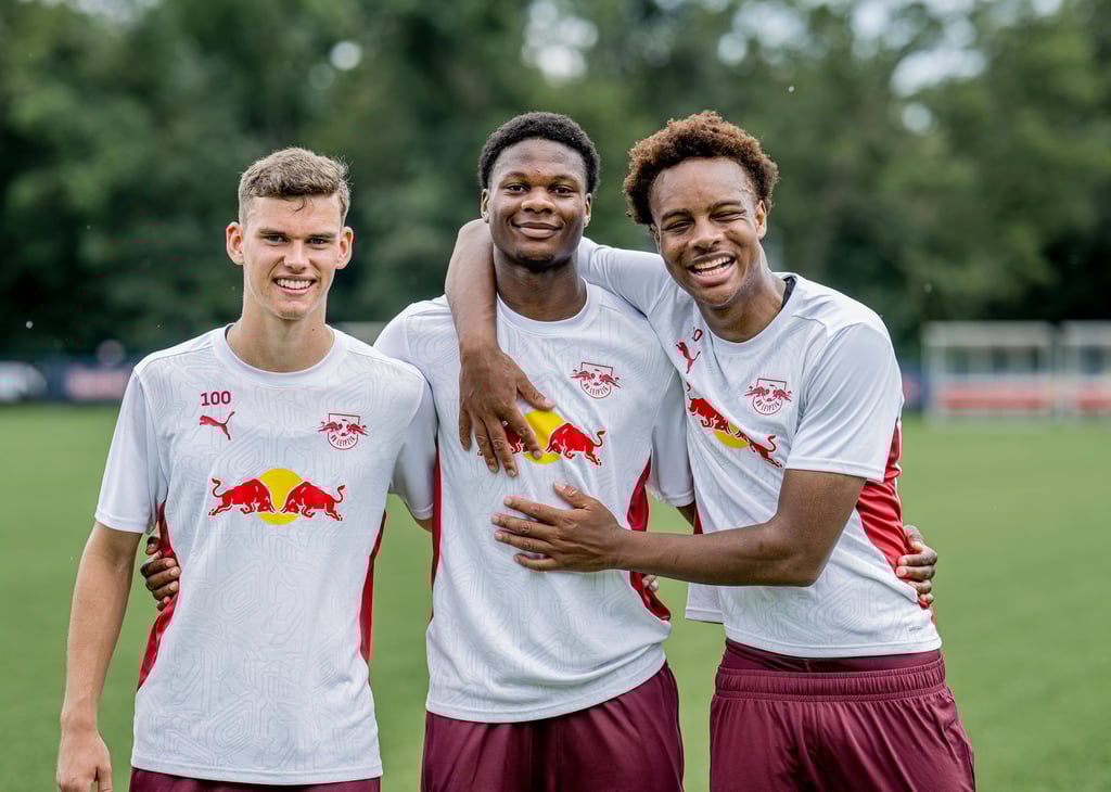 Robert Ramsak, Winners Osawe und Assane Ouedraogo bei RB.