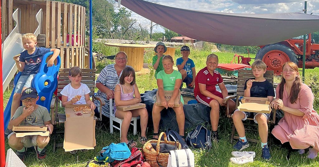 Die Hortkinder aus Dingelstedt waren zu Besuch.