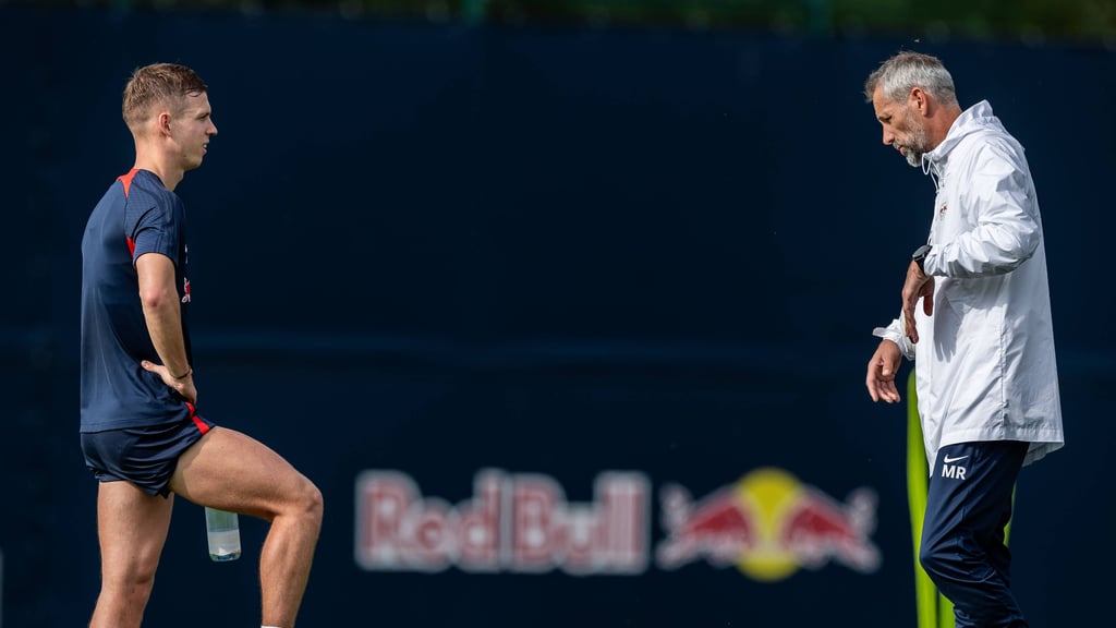 RB-Profi Dani Olmo will zum FC Barcelona, sein Trainer Marco Rose würde ihn gern behalten