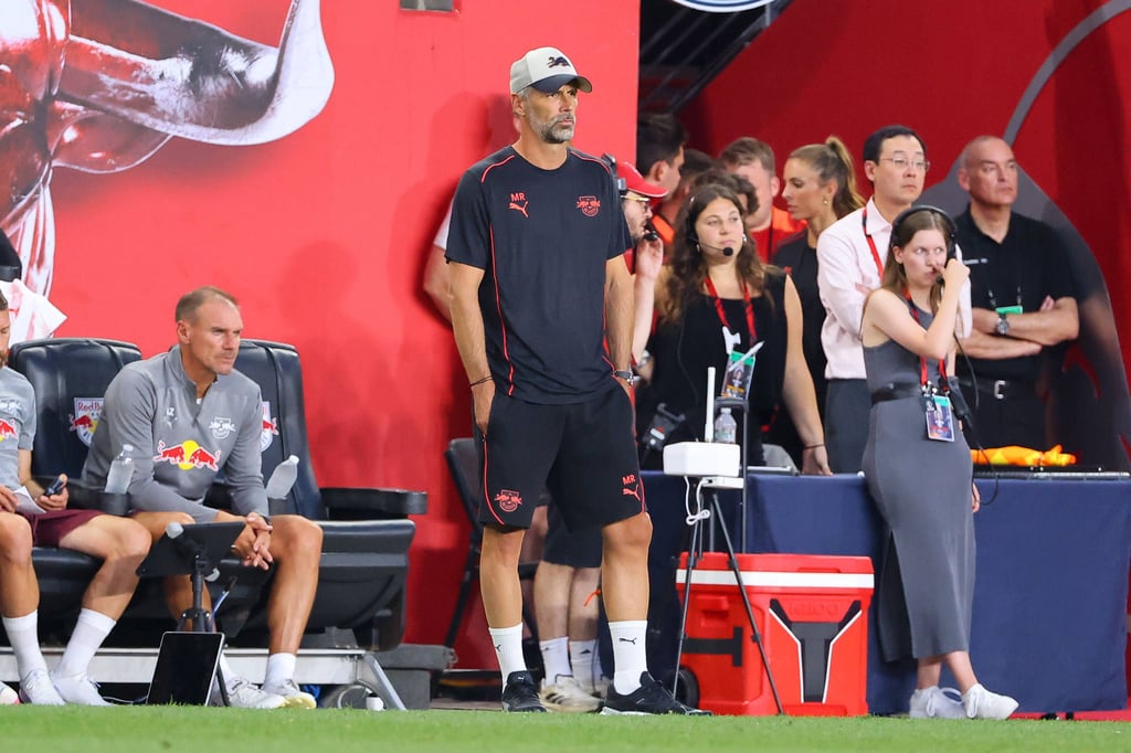Marco Rose beim Testspiel von RB Leipzig im Trainingslager.