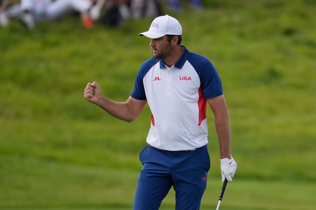 US-Golfstar Scottie Scheffler hat jetzt auch olympisches Gold gewonnen.